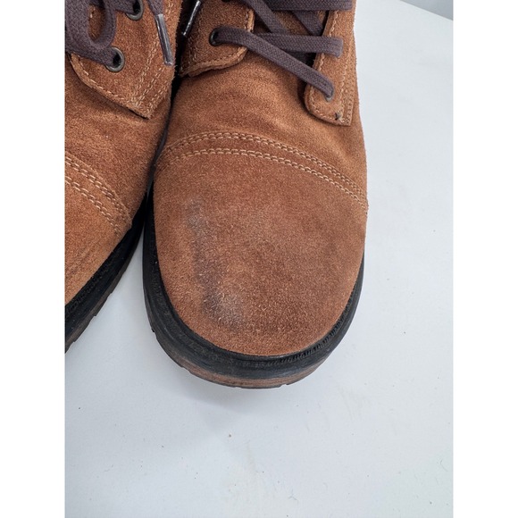 G.H. Bass Macbeth Suede Boots Mens 10.5 Brown Cap Toe Lace Up Shoe‎ main image 7